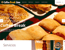 Tablet Screenshot of coffeebreaklima.com